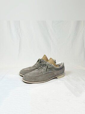 Vintage Retro Brunswick Mens Gray Suede Bowling Shoes~11~